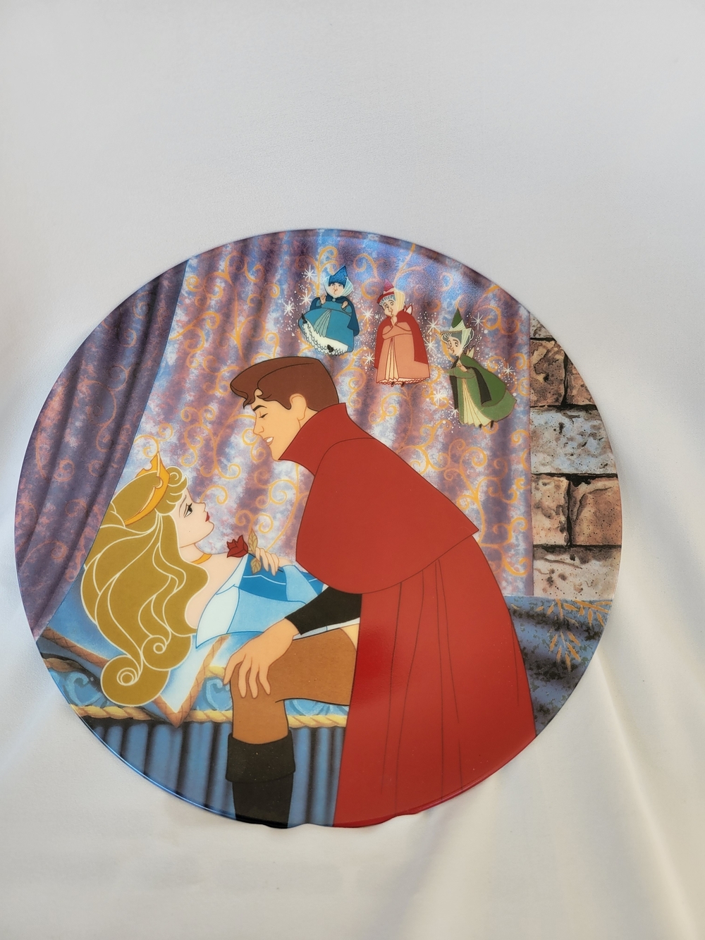 Red & Blue Sleeping Beauty Wall Art Plate